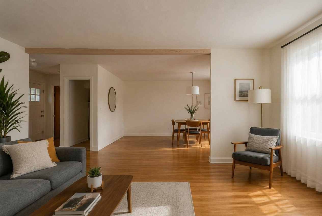 Living Room & Dining — Mississauga — after